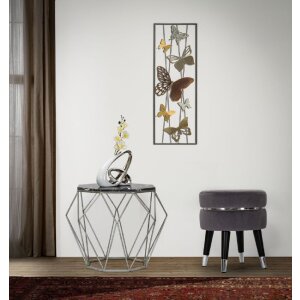 Mauro Ferretti stołek Paris Ø 35x40,5 cm szary srebrny