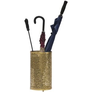 Stojak na parasole Mauro Ferretti Holes Glam Ø 24x43 cm złoty