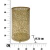 Stojak na parasole Mauro Ferretti Holes Glam Ø 24x43 cm złoty