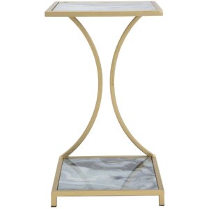Mauro Ferretti stolik boczny Glam Ebene 40x35x60 cm złoty