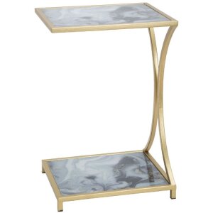 Mauro Ferretti stolik boczny Glam Ebene 40x35x60 cm złoty