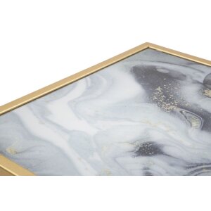 Mauro Ferretti stolik boczny Glam Ebene 40x35x60 cm złoty