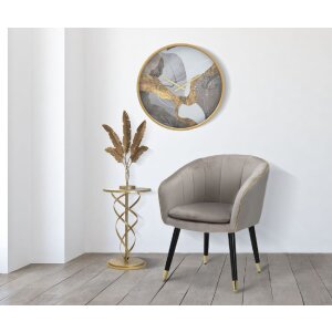 Mauro Ferretti stolik boczny Glam Spiral Ø 38x61,5 cm złoty