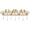 Mauro Ferretti wieszak ścienny 7 skrzydeł 66,2x6x26,3 cm złoty