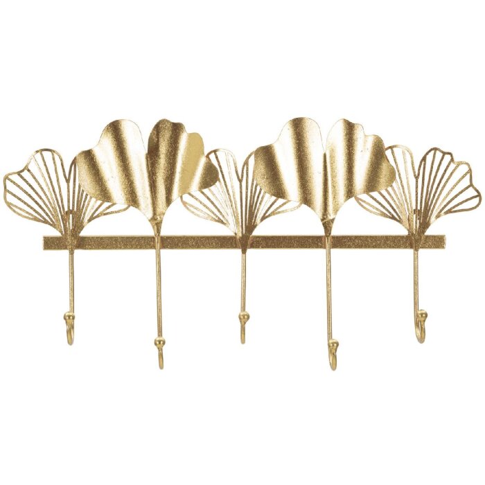 Mauro Ferretti wieszak ścienny 5 skrzydeł 49,5x6x26,3 cm złoty