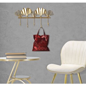 Mauro Ferretti wieszak ścienny 5 skrzydeł 49,5x6x26,3 cm złoty
