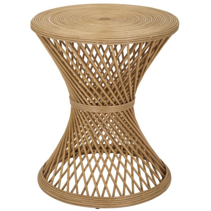 Mauro Ferretti stolik boczny rattan Ø 48x56 cm naturalny