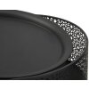 Mauro Ferretti stolik boczny Blacky Ø 40x65 cm czarne złoto
