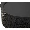 Mauro Ferretti stolik boczny Blacky Ø 35x50 cm czarne złoto