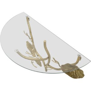 Mauro Ferretti stolik ścienny Tisty 60x30x40 cm złoty