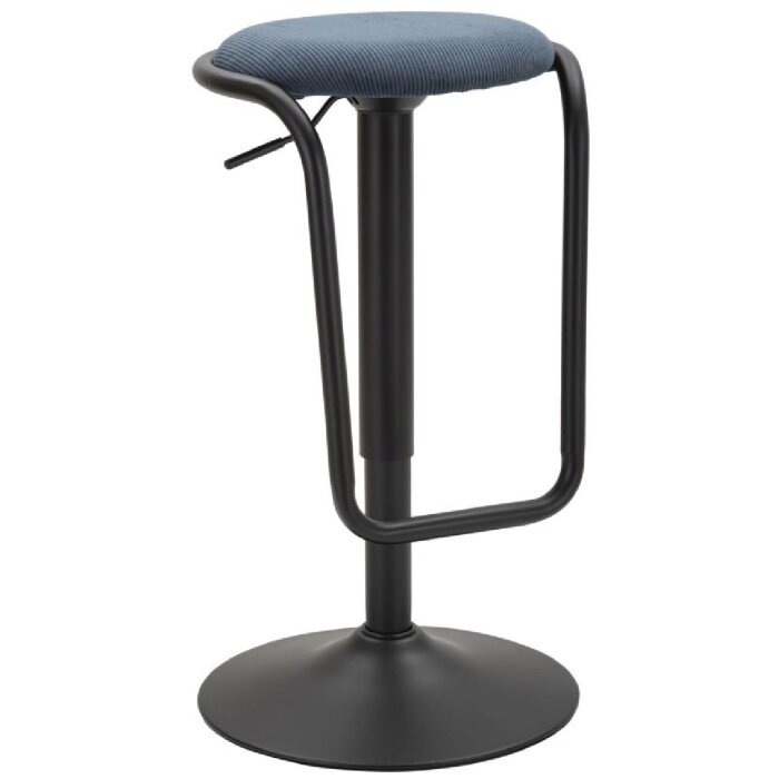 Mauro Ferretti stołek barowy Destiny Ø 41x61-83 cm czarny granatowy