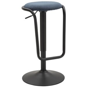 Mauro Ferretti stołek barowy Destiny Ø 41x61-83 cm czarny granatowy