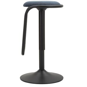 Mauro Ferretti stołek barowy Destiny Ø 41x61-83 cm czarny granatowy
