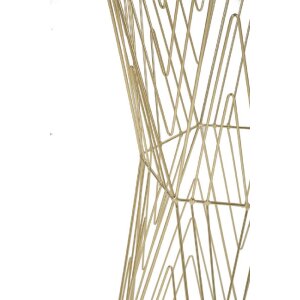Mauro Ferretti stolik telefoniczny linie 40x35x80 cm złoty