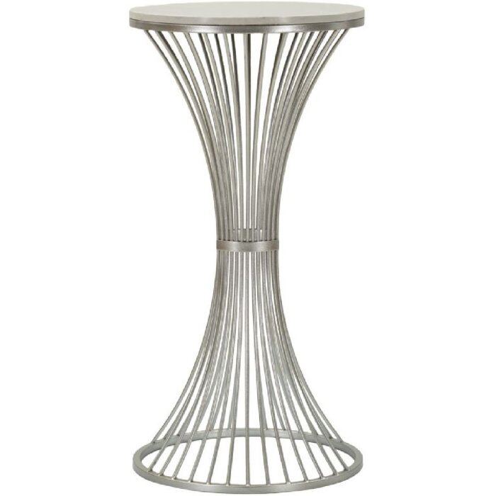 Mauro Ferretti Funnel stolik boczny Ø 40x79 cm srebrny