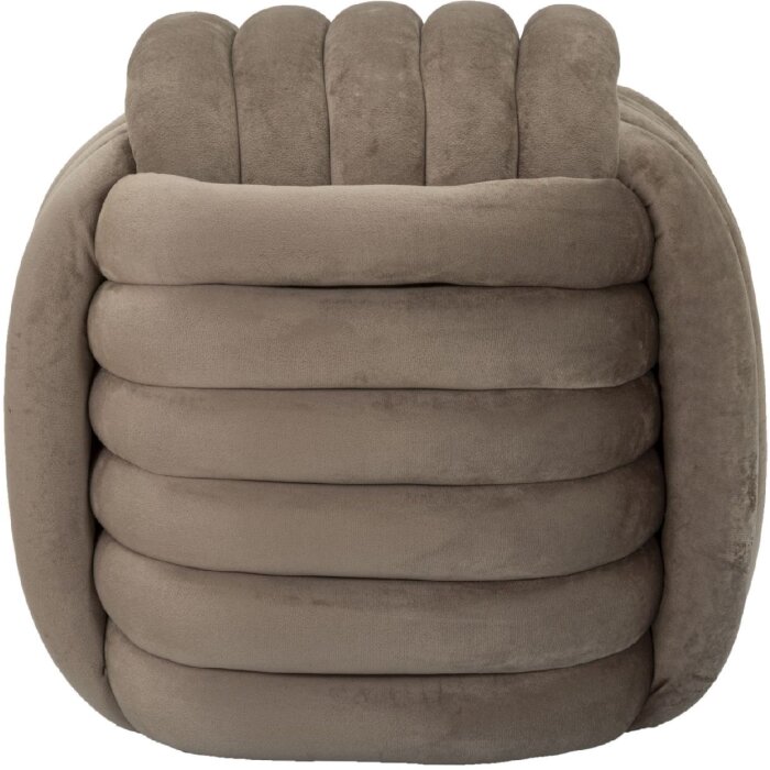 Taboret Mauro Ferretti Softy 45x45x45 cm szary