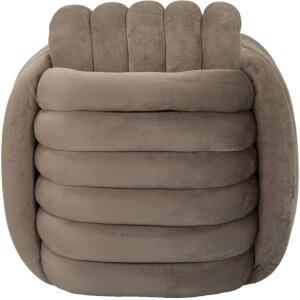 Taboret Mauro Ferretti Softy 45x45x45 cm szary