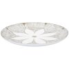 Taca dekoracyjna Mauro Ferretti Atene Polyresin White Wash Ø 35,5x4,4 cm Boho Chic