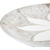 Taca dekoracyjna Mauro Ferretti Atene Polyresin White Wash Ø 35,5x4,4 cm Boho Chic