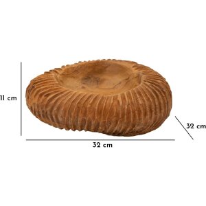 Mauro Ferretti miska dekoracyjna Garit Ø32x11 cm brązowa