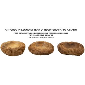 Mauro Ferretti miska dekoracyjna Garit Ø32x11 cm brązowa
