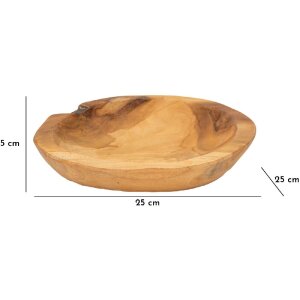 Mauro Ferretti Tipic miska dekoracyjna Ø 25x5 cm brązowa