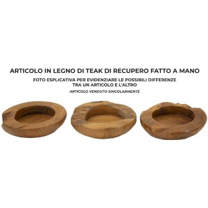 Mauro Ferretti Erusi miska dekoracyjna Ø 20x6 cm brązowa