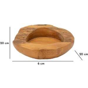 Mauro Ferretti Erusi miska dekoracyjna Ø 20x6 cm brązowa
