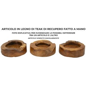 Mauro Ferretti Erusi Plus miska dekoracyjna Ø 21x6 cm brązowa