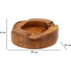 Mauro Ferretti Erusi Plus miska dekoracyjna Ø 21x6 cm brązowa