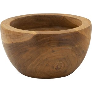 Taca Erusi Simple Teak Ø 15x9,5 cm Brązowa tekowa z recyklingu Ręcznie robiona