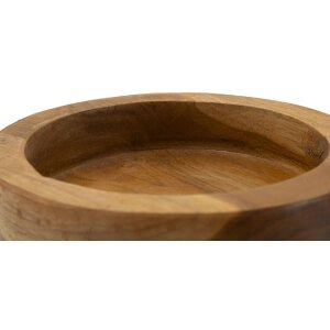 Taca Erusi Simple Teak Ø 15x9,5 cm Brązowa tekowa z recyklingu Ręcznie robiona