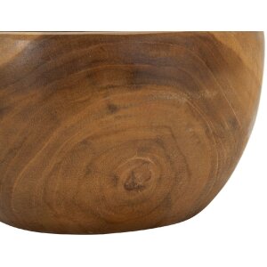 Taca Erusi Simple Teak Ø 15x9,5 cm Brązowa tekowa z recyklingu Ręcznie robiona