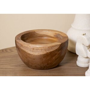 Taca Erusi Simple Teak Ø 15x9,5 cm Brązowa tekowa z recyklingu Ręcznie robiona