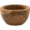 Taca Erusi Simple Teak Ø 15x9,5 cm Brązowa tekowa z recyklingu Ręcznie robiona