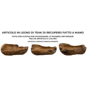 Mauro Ferretti miska dekoracyjna Narro 40x29x10 cm brązowa