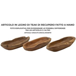 Mauro Ferretti miska dekoracyjna Narro 30x15x5,5 cm brązowa