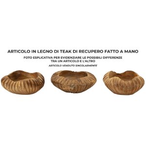 Mauro Ferretti miska dekoracyjna Geris Ø19x8 cm brązowa