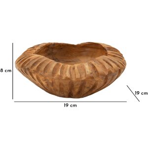 Mauro Ferretti miska dekoracyjna Geris Ø19x8 cm brązowa