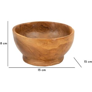 Mauro Ferretti Butot miska dekoracyjna Ø15x8 cm brązowa