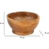 Mauro Ferretti Butot miska dekoracyjna Ø15x8 cm brązowa