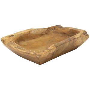 Mauro Ferretti Kutak miska dekoracyjna 25x19x7 cm brązowa