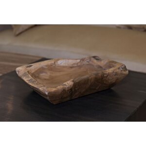 Mauro Ferretti Kutak miska dekoracyjna 25x19x7 cm brązowa