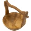 Mauro Ferretti miska dekoracyjna Timbo w kształcie kosza 32x25x27 cm brązowa