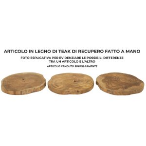 Mauro Ferretti miska dekoracyjna Pokon Ø 25x2 cm brązowa