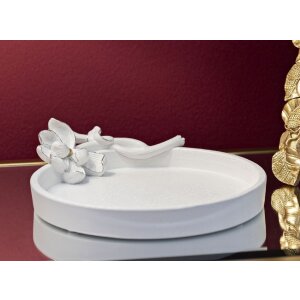 Mauro Ferretti Magnolia miska dekoracyjna 24x21x6 cm biała