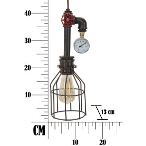 Mauro Ferretti lampa sufitowa Manhattan simple Ø13x41 cm ciemna