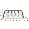 Mauro Ferretti industrialna lampa sufitowa 78x30x26,5 cm ciemna