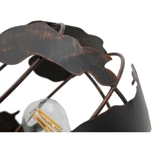 Mauro Ferretti lampa stołowa world economy E14 24x20x40 cm ciemna