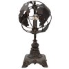 Mauro Ferretti lampa stołowa world economy E14 24x20x40 cm ciemna